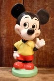 画像1: ct-230907-10 【ジャンク品】Mickey Mouse / 1960's Chalk Ware Bobble Head Nodder