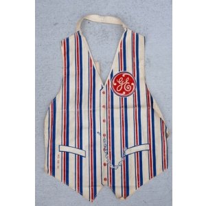 画像: dp-260529-04 GENERAL ELECTRIC 1960's Striped Kid's Apron