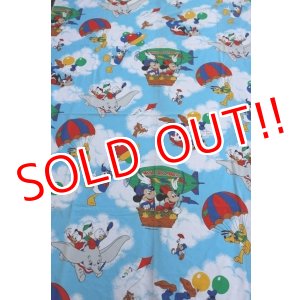 画像: ct-240207-07 Walt Disney Characters / 1970's Flat Sheet (Twin)