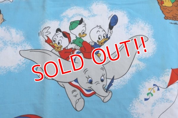 画像6: ct-240207-07 Walt Disney Characters / 1970's Flat Sheet (Twin)