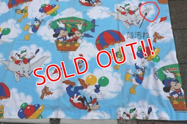 画像12: ct-240207-07 Walt Disney Characters / 1970's Flat Sheet (Twin)