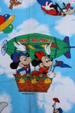 画像2: ct-240207-07 Walt Disney Characters / 1970's Flat Sheet (Twin)