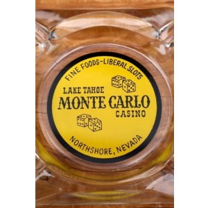 画像: dp-260601-12 LAKE TAHOE MONTE CARLO CASINO GLASS ASHTRAY
