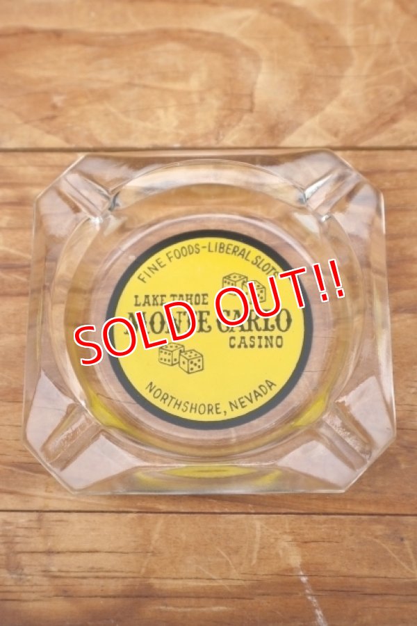 画像2: dp-260601-12 LAKE TAHOE MONTE CARLO CASINO GLASS ASHTRAY