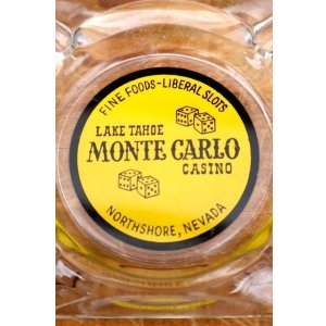 画像: dp-260601-13 LAKE TAHOE MONTE CARLO CASINO GLASS ASHTRAY