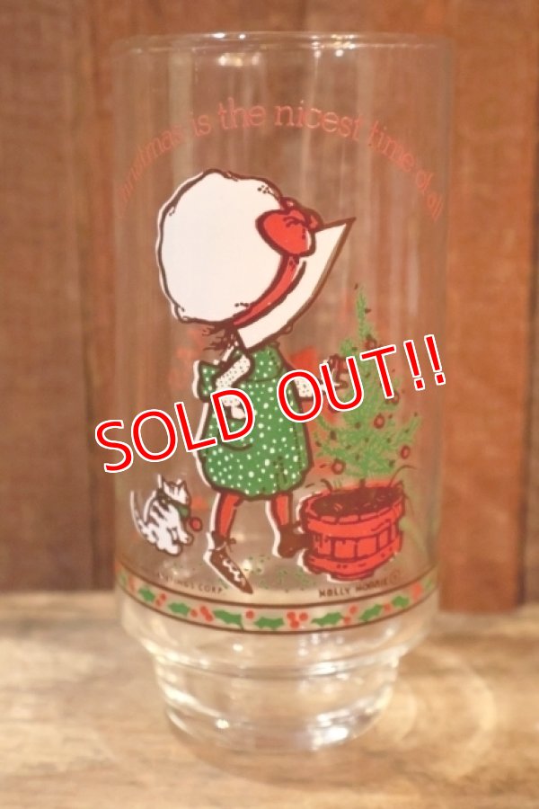 画像1: gs-250618-14 Holly Hobbie / Coca-Cola 1970's Novelty Glass