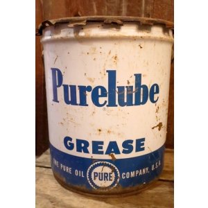 画像: dp-250618-77 PURE Purelube 1960's 5 U.S. GALLONS GREASE CAN