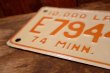 画像4: dp-230601-21 Motorcycle License Plate 1974-1975 Minnesota