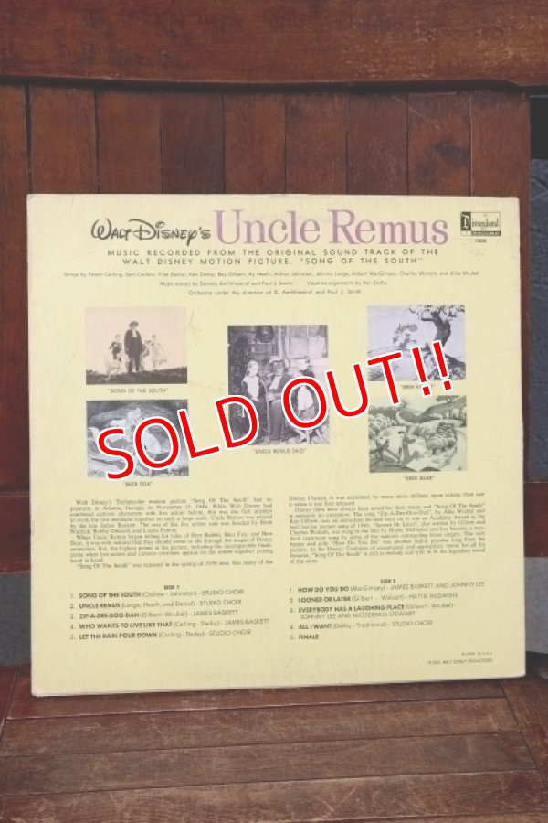 画像6: nt-260601-02 WALT DISNEY'S Uncle Remus 1959 LP Record