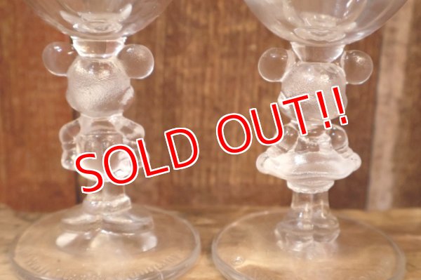 画像5: gt-250618-17 Mickey Mouse & Minnie Mouse 1990's Wine Glass Set