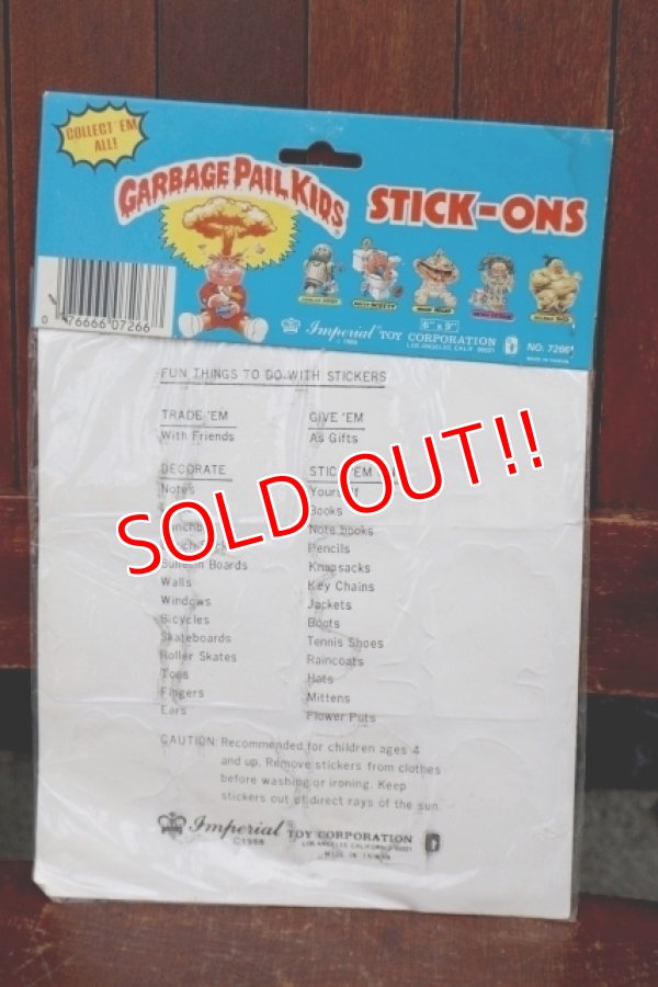画像10: nt-260701-01 GARBAGE PAIL KIDS 1986 Imperial STICK-ONS STICKERS (C)