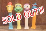 画像: pz-201101-01 Crazy Animals / 1990's PEZ Dispenser Set