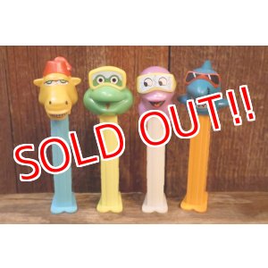 画像: pz-201101-01 Crazy Animals / 1990's PEZ Dispenser Set