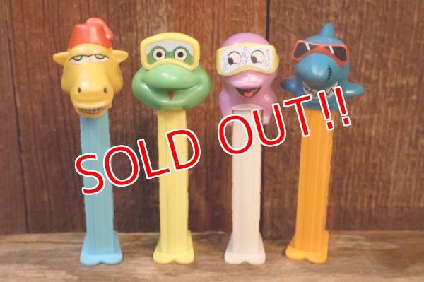 画像1: pz-201101-01 Crazy Animals / 1990's PEZ Dispenser Set