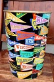 画像4: dp-260601-02 Decoware 1960's COLLEGE PENNANT TRASH CAN