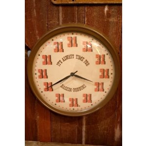 画像: dp-251008-26 【難あり】BASKIN-ROBBINS 1960's WALL CLOCK