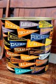 画像1: dp-260601-02 HARVELL 1950's-1960's COLLEGE PENNANT TRASH CAN