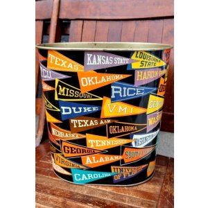 画像: dp-260601-02 HARVELL 1950's-1960's COLLEGE PENNANT TRASH CAN
