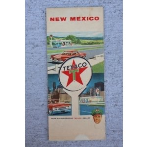 画像: dp-220301-21 TEXACO 1962 Road Map "NEW MEXICO"