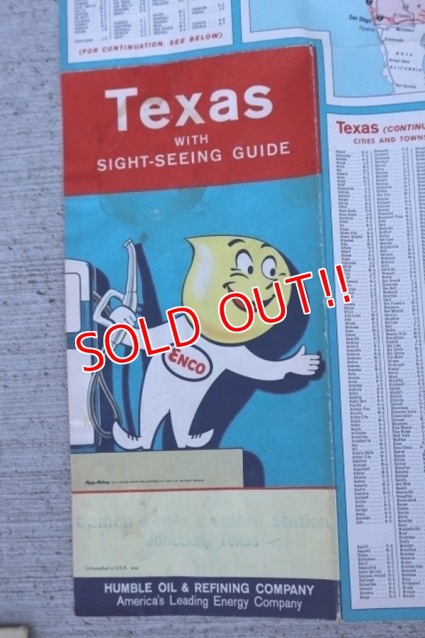 画像9: dp-250728-05 Enco 1962 Road Map "Texas"
