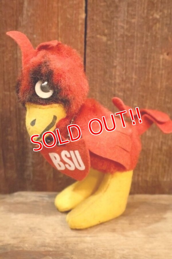 画像1: ct-250908-01 Collegiate 1950's-1960's College Mascot Doll "BSU" Bird