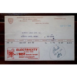 画像: ct-260401-03 Reddy Kilowatt 1940's Northern States Power Company Commercial (B)