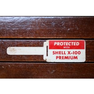 画像: dp-260701-01 SHELL X-100 PREMIUM LAST OIL CHANGE TAG (B)
