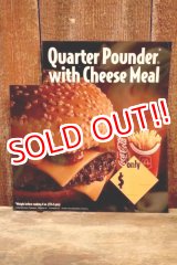 画像: dp-230901-45 McDonald's / 1993 Menu Sign "Quarter Pounder with Cheese Meal"