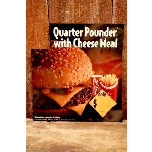 画像: dp-230901-45 McDonald's / 1993 Menu Sign "Quarter Pounder with Cheese Meal"