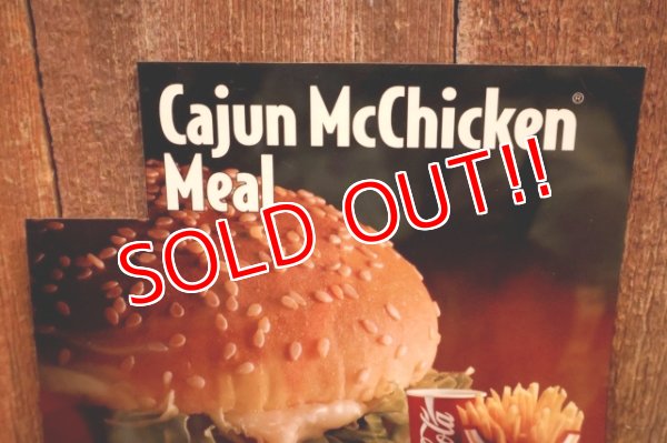 画像2: dp-230901-45 McDonald's / 1993 Menu Sign "Cajun McChicken Meal"