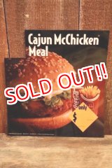 画像: dp-230901-45 McDonald's / 1993 Menu Sign "Cajun McChicken Meal"