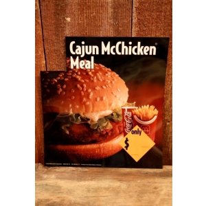 画像: dp-230901-45 McDonald's / 1993 Menu Sign "Cajun McChicken Meal"