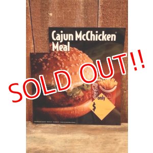 画像: dp-230901-45 McDonald's / 1993 Menu Sign "Cajun McChicken Meal"
