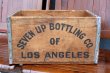 画像1: dp-260601-18 SEVEN UP 7 Up / 1960's Wood Crate Box