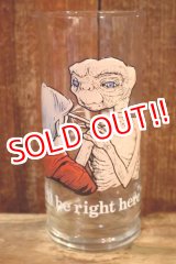 画像: gs-260801-15 E.T. / Pizza Hut 1982 Novelty Glass "I'll be right here"
