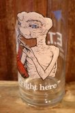 画像2: gs-260801-15 E.T. / Pizza Hut 1982 Novelty Glass "I'll be right here"