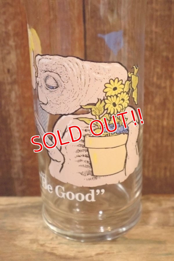 画像2: gs-260801-14 E.T. / Pizza Hut 1982 Novelty Glass "Be Good"