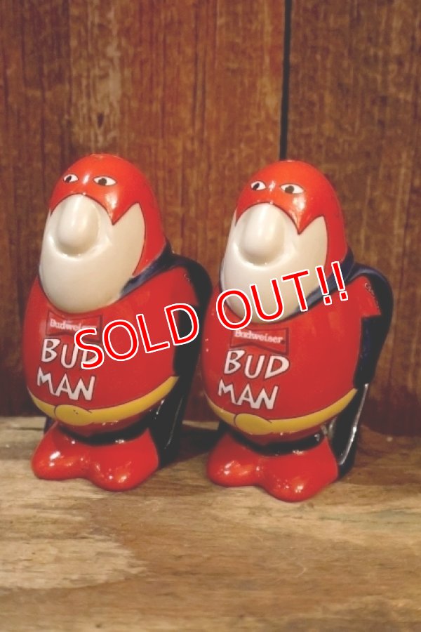 画像1: ct-260801-69 Budweiser / BUD MAN 1990's Salt & Pepper Shaker