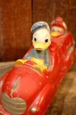 画像2: ct-260801-01 Donald Duck / SUN RUBBER 1940's FIRE DEPT CAR TOY