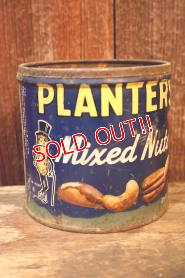 画像1: ct-260801-08 PLANTERS / MR.PEANUT 1970's Mixed Nuts 13 1/2 OZ. CAN