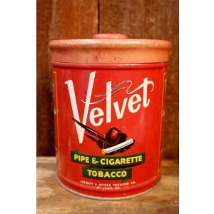 画像: dp-260801-12 Velvet / 1950's PIPE & CIGARETTE TOBACCO CAN