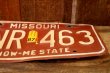画像5: dp-250205-21 License Plate 1980's MISSOURI "GNR 463"