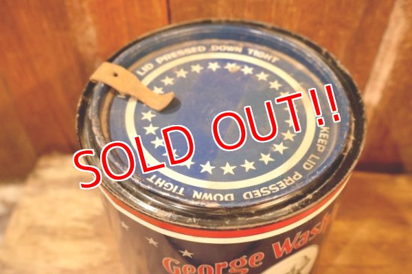 画像6: dp-260801-11 George Washington CUT PLUG TOBACCO 1930's TIN CAN