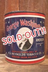 画像: dp-260801-11 George Washington CUT PLUG TOBACCO 1930's TIN CAN
