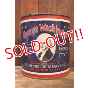 画像: dp-260801-11 George Washington CUT PLUG TOBACCO 1930's TIN CAN