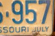 画像3: dp-250205-21 License Plate 1970's MISSOURI "MZ6-957"