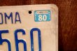 画像3: dp-250205-21 License Plate 1980's OKLAHOMA "KK-6560"