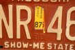 画像3: dp-250205-21 License Plate 1980's MISSOURI "GNR 463"