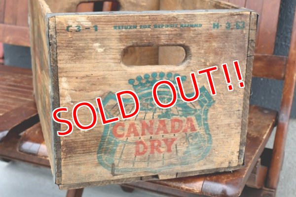 画像6: dp-260801-20 CANADA DRY / 1960's Wood Crate Box
