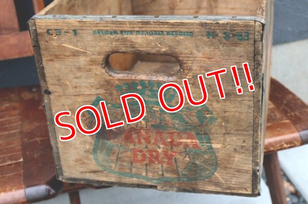 画像7: dp-260801-20 CANADA DRY / 1960's Wood Crate Box